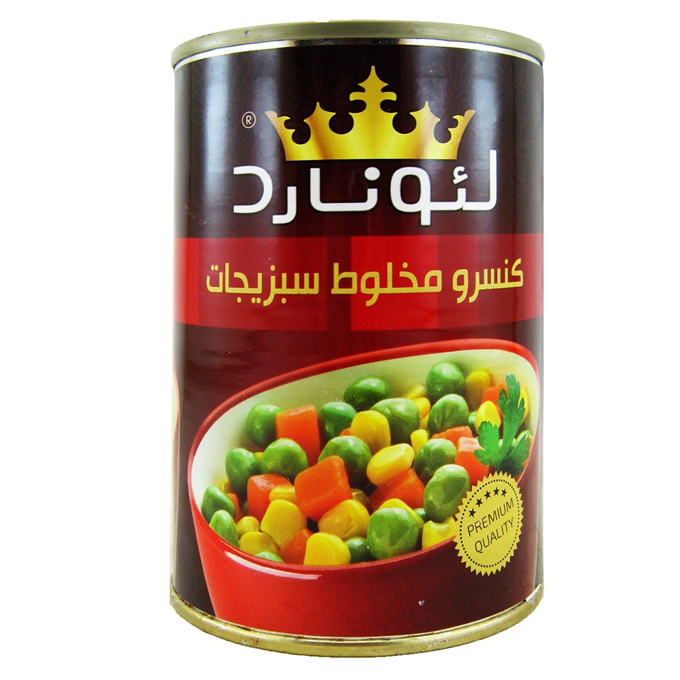 کنسرو سبزیجات 420 گ لئونارد