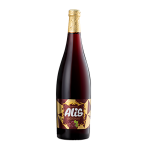 آبمیوه انگور قرمز گازدار شیشه 750 عالیس