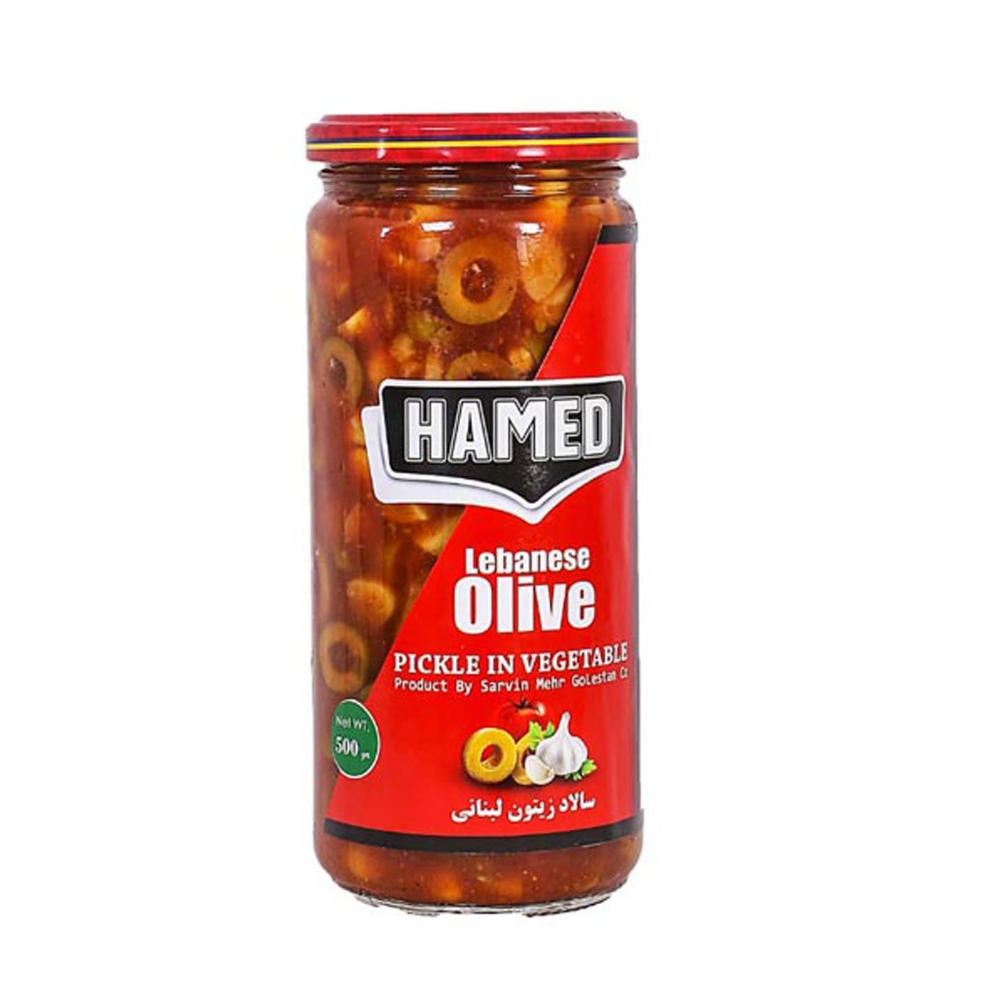 ترشی سالاد زیتون اسپانیایی 500گرم حامد
