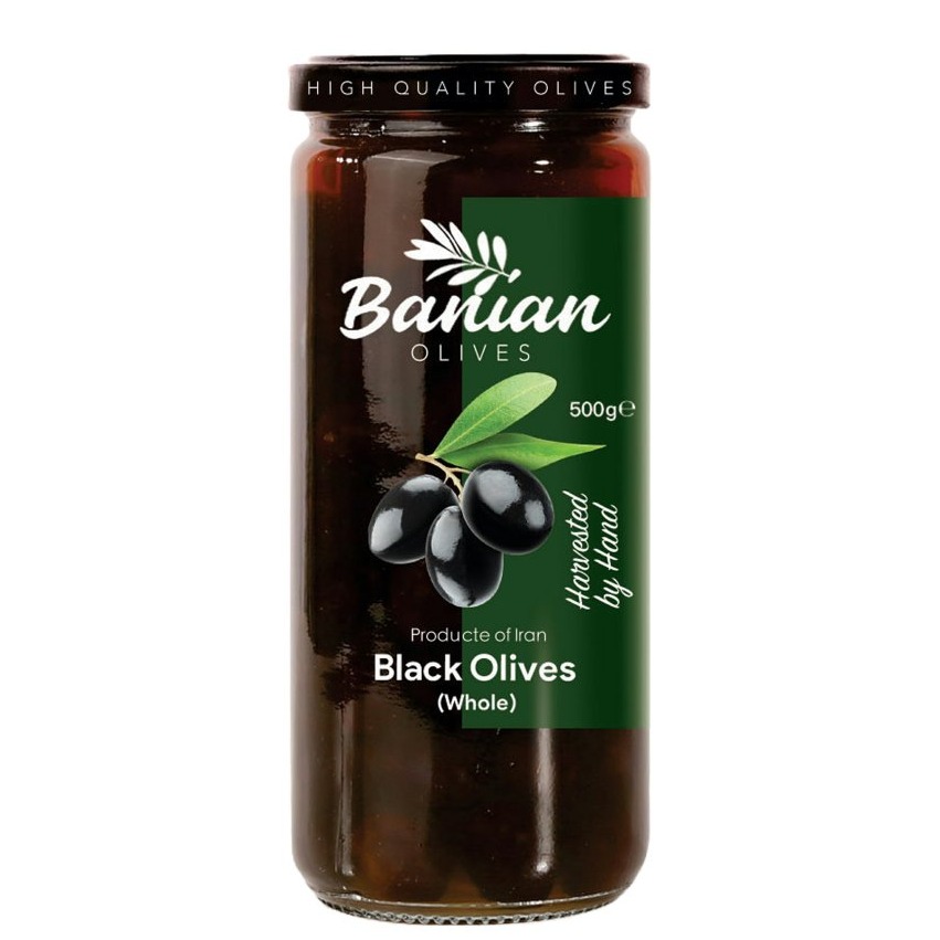 زیتون سیاه بی هسته شیشه بانیان