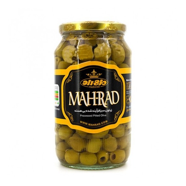 کنسرو زیتون شور بی هسته 980 گ مهراد
