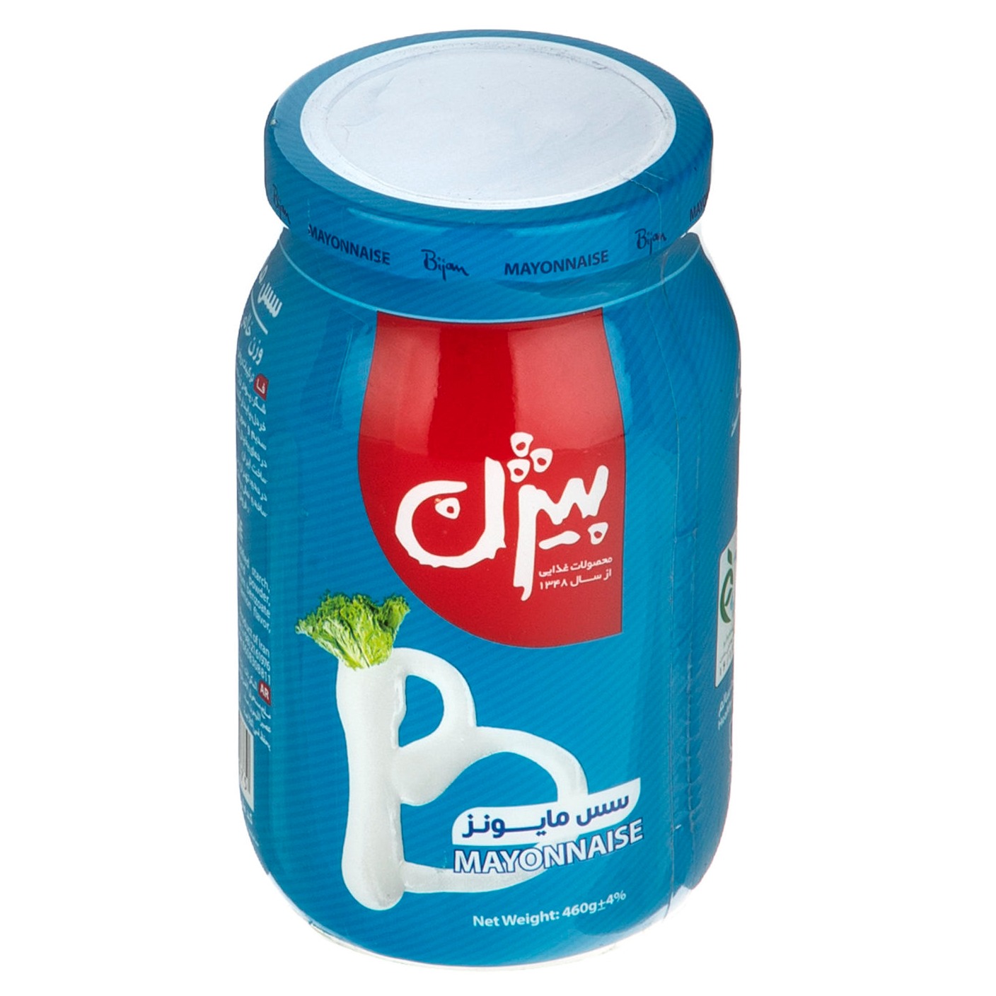 سس مایونز پرچرب شیشه 460 گ بیژن
