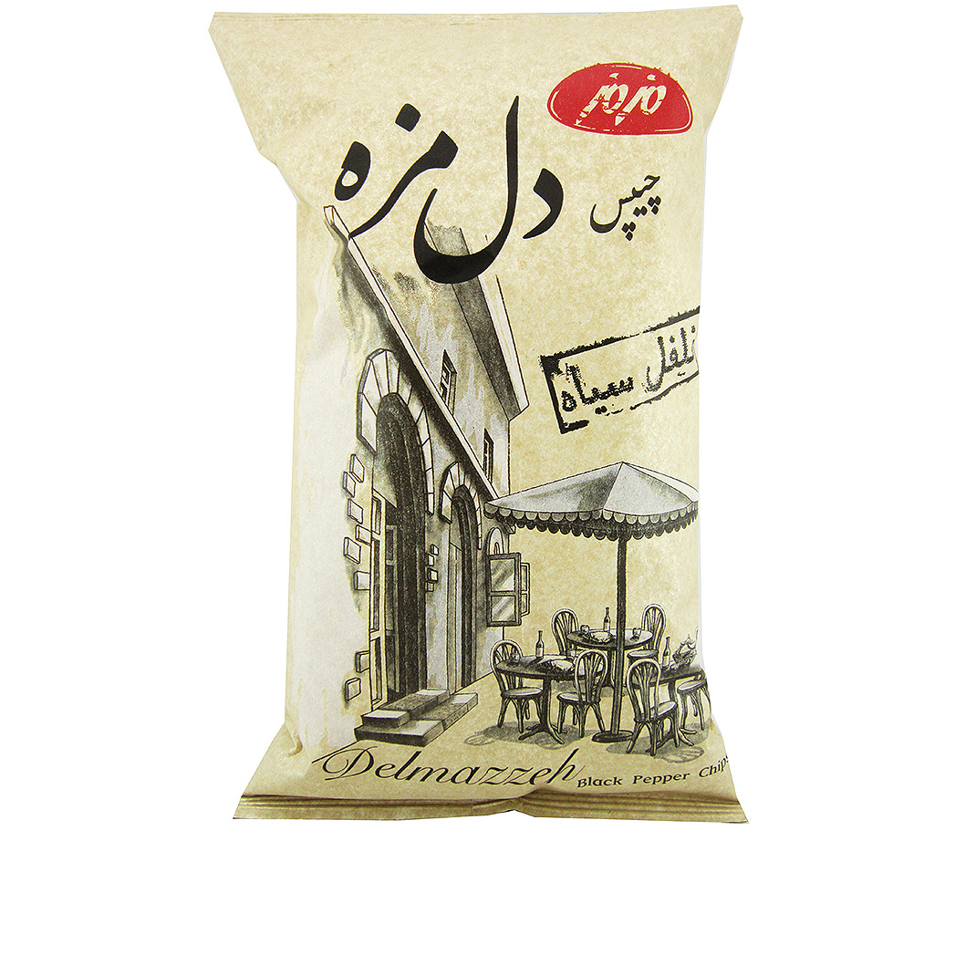 چیپس دل مزه فلفل سیاه